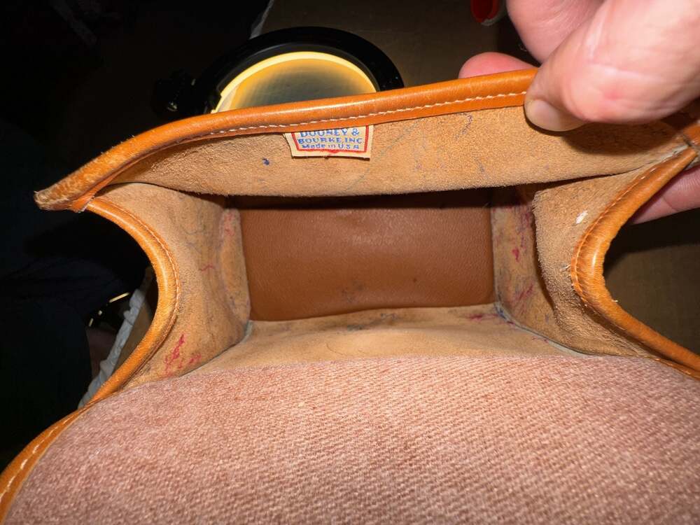 Vintage Dooney & Bourke All Weather Leather Surrey Satchel Handbag - Picture 12 of 16
